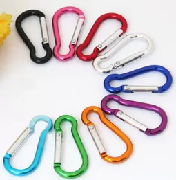 S mini Aluminum multitool button Carabiner keychain Durable camping hiking Carabiner key ring Snap Clip Hooks