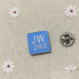 Pinos broches 10pcs azul jw.org regalia lapela pin blementges esmalte broche de metal pinos de artesanato soviético presentes de entrega de jóias de entrega de jóias dhurf