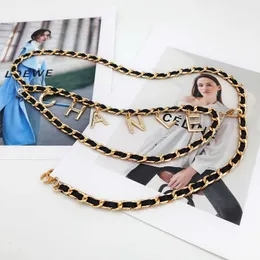Famoso marchio Ladies Metal Chain vestito decorazione moda temperamento catena intrecciata Cintura classica di lusso da donna Cintura da festa firmata TopSelling