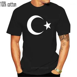 Men's T Shirts Arrival Men Fashion Turkei Herren T-Shirt Turkey Turkiye Flagge Istanbul Flag Mond Stern Rot Erdogan Funny Tees