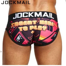 New JOCKMAIL Sexy Mens Underwear briefs Cuecas playful printed Gay Underwear calzoncillos hombre slips Male Panties233c