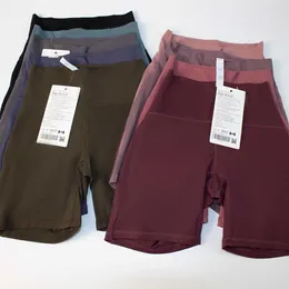 Lulus Yoga Outfits Suit Suit Seral Women 's Sports High Waist Shorts Pants Running Fitness Gym 속옷 운동 레깅스 XKYS