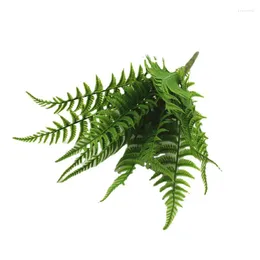 Decorative Flowers Artificial Flower Green Plants Indoor Living Room Potted Decor Floral Simulation Ferns Plastic Feel Persian Grass