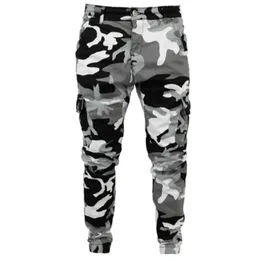 Mens Pants Camouflage Military Joggers Men Pure Cotton Spring Autumn Cargo Bekväm byxor Camo Casual Clothing 230307