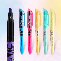Highlighters 1st Pilot Erasable Highlighter Pen Frixion Ink Fluorescerande Pastell Nature Color Marker Liner för att rita bokstäver Skola A6250 J230302