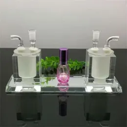 Hookahs Nya Europa och Americaglass Pipe Bubbler Rökning Pipe Vatten Glas Bong Hot Selling Double Crystal Bottle and Water Bottle