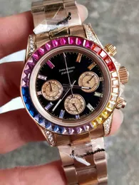 Designer de moda Mens relógios de pulso de alta qualidade Relógios mecânicos masculinos de 40 mm Moldura de diamante Aço inoxidável Esportes de pulso impermeabilizados a água
