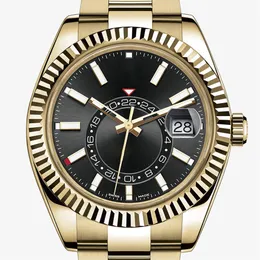 7 -selling Luxury Watches New 24-Hour Men's Automatic Calendar 42mm Stainless Steel Sky Dweller Men's Watch219h