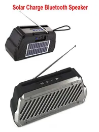 10W Subwoofers Solar Charge Bluetooth Högtalare med FM Radio Wireless Portable Stereo Super Bass Outdoor Sports LougePaler Soundbo5558596