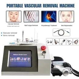 Equipment Professional Portable 6 in 1 980 nm Diode Laser Machine for Skin Fungal Infection Image Vascular Vein Removal Nail Fungus Removal Device
