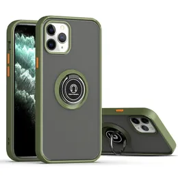 Luksusowa kamera Len Ochrona Case na iPhone 11 12 13 14 Pro Max X XR XS Max 6 7 8 Plus Pierścień Uchwyt z tyłu Matowa okładka
