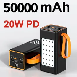 Super Fast Charging Power Bank Portable Phone 66w PowerBank LED Lighting Camping Light 30000--90000 mAh