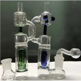 5.9 pulgadas Combina de vidrio Mini plataformas de aceite Hookahs Glass Bubbler Water Bongs Tubos de fumar shisha con junta de 14 mm
