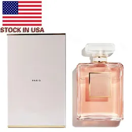 Wysokiej jakości naturalne perfumy sprayowe dla kobiet USA 3-7 Szybka dostawa Kolonia 100 ml EDP Lady Zapach Walentynki Prezent Długotrwałe przyjemne perfumy w sprzedaży