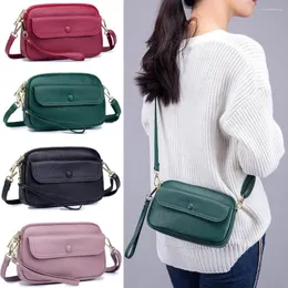 Evening Bags Vintage Crossbody Genuine Leather Cell Phone Shoulder Bag Messenger Fashion Daily Use For Women Wallet HandBags
