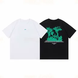 マンズカジュアルTシャツデザイナーサマーかわいい緑のマッシュルームプリントティーラバーズストリート服のサイズs-xl