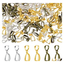 CLASPS HOOKS 100st/Lot Metal Pinch Clip CLASP BAIL Finish Halsband Pendant Claw Hook Connectors Accessories Findgings For Jewelry DH1SG