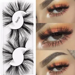 False Eyelashes Pairs/Box 5D 25mm Lashes Faux Mink Hair Full Strips Handmade Eye Lash Extension Makeup Tools WholesaleFalse