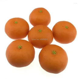 Party Decoration Gresorth 6pcs Artificial Orange Fake Tangerine Fruit Home House Kitchen Table Food Show Model