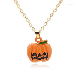 Pendant Necklaces Skull Halloween Stars Magic Hat Pumpkin Ghost Chain Necklace Horror Movie Festival Logo Lucky Jewelry