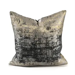 Yastık dekoratif yastık siyah altın yastık kapağı kanepe dış mekan dekoratif kılıf modern basit lüks doku jacquard sanat so189h