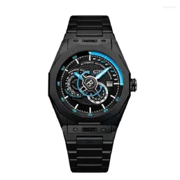 Designer assiste aos relógios de pulso automáticos, homens mais vistos, relógios de luxo relógios de moda Mecânica Wristwatch Sapphire Sapphire Luminous Strap Reloj