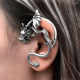 Backs Earrings Dragon Ear Cuffs Earring For Women Vintage Gothic Clip Punk Jewelry Accessories Gift Boucle Oreille Femme