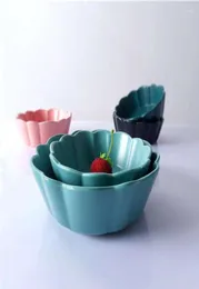 Ciotole accessori da cucina per dessert piatto frutta per la colazione forniture ciotola insalata in ceramica contenitore per la casa di alta qualità1956465