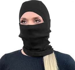 Berets Unisex Merino Wool Balaclava 300G Heavyweight Face Ski Mask Windproof Breathable Wicking Thermal Neck Gaiter Cover