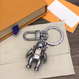 High Qualtiy keychains مفتاح Ring Ring Spaceman سلسلة المفاتيح Porte Clef Gift للرجال حقيبة سيارة تذكارية مع Box1955