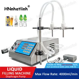 GZL-80 2 Heads Liquid Filling Machines Diaphragm Pump Bottle Tube Vial Perfume Mineral Water Juice Oil Electric Digital Package Machine