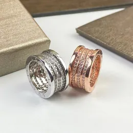 Buigari Zero1 Дизайнерский дизайнерский кольцо для последовательности букв для женщины с бриллиантовым золотом.