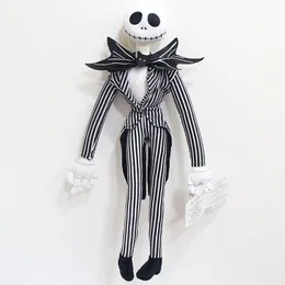 Plyschdockor 50 cm The Nightmare Before Christmas Jack Skellington Plush Toys Doll Skeleton Jake Plush fyllda leksaker för barn barn gåvor 230307