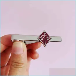 Tie Clips 10st Masonic Scottish Rite 16: e grad Ny ankomst Mason Masons Metal Emalj Badge Bar Clip Craft Gift Drop Delivery Jewe Dhaxd