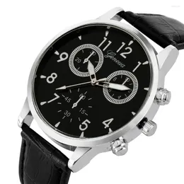 Wallwatches Fashion Fashion Men's Leather Watch Business Watches For Man 2023 Regalo de aniversario de cumpleaños para el esposo Montre Homme