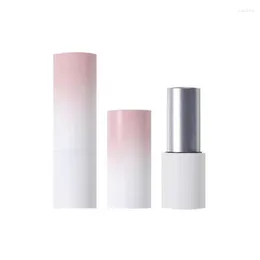 Storage Bottles 100Pcs Gradient Pink DIY Lipstick Tubes Empty Lip Containers 12.1mm Refillable Homemade Magnetic Button