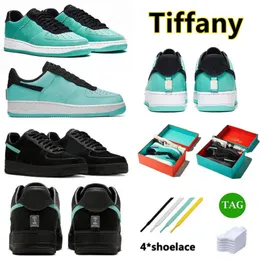 Designer 1 One Low Mens Running Shoes Platform Sneaker Black Tiffany Shoe Blue Multi Color DZ1382-001 Men Dames Trainers Sportsneakers Maat 36-45