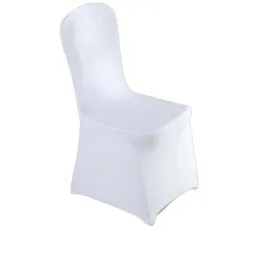 White Polyester Spandex Wedding Party Chair Covers for Weddings Banquet Folding Hotel Decoration RRA