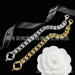 2023 New Luxury High Quality Fashion Jewelry for New Gold Silver Carved Pattern Family Bracelet Double Light Luxury Personality Male and Female Lovers