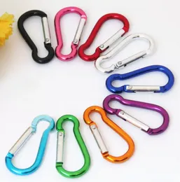 Fashion S mini Aluminum multitool button Carabiner keychain Durable camping hiking Carabiner key ring Snap Clip Hooks EDC hangs