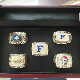Yüksek kaliteli 5 adet Florida Üniversitesi Gators Erkek Şampiyonası Set Sec Ring Ring Sports Mücevher Hayranları Set NCAA RING262V