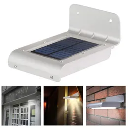 LED Pareti solari Lampade Sensore Lampada da parete per esterni Luci notturne Controllo del movimento Sicurezza Giardino Portico Cortile Ville Parco Nave libera crestech168