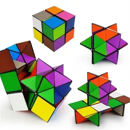 2 في 1 Yoshimoto Cube Magic Cube Infinite Cube Toy Game Game Puzzel للأطفال البالغين EDC Flexicube 210804298J