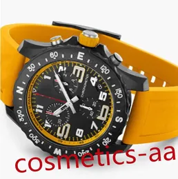 Relógio masculino de luxo de 5 cores Japão Quartz Endurance Pro Avenger Cronógrafo 48 mm Relógios de borracha vermelha 1884 Relógios masculinos Relógios de pulso de vidro Hardex