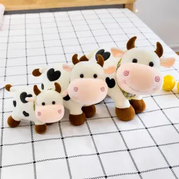 Smile Cow Plush Toys Stuffed Animal Toy for Girls Cotton Animal Plush Doll Fylld heminredning Födelsedag