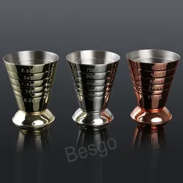 Bar Tools Stainless Steel Cocktail Measuring Jigger 75ml Drink Wine Measurement Cups Bartending Mixer Liquor Measure Cups BH8392 TQQ