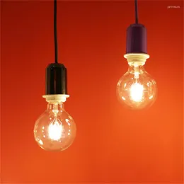 Edison-Glühbirne, 60 W, entspricht E27-Sockel, 2200 K, sanfte weiße Beleuchtung, 600 lm, dimmbar, 6 W, bernsteinfarbenes Glas
