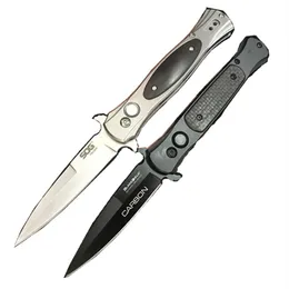 SOG st-2 carbon fiber steel handle tactical automatic knife CPM bm3300 A07 162 utx85 camping pocket knife251j