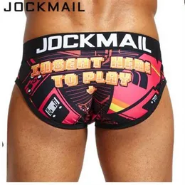 New JOCKMAIL Sexy Mens Underwear briefs Cuecas playful printed Gay Underwear calzoncillos hombre slips Male Panties284z