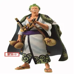 In stock Banpresto One Piece Figure WaNo Kuni Roronoa Zoro Oversea limited PVC action figure model figurine Y200421185t